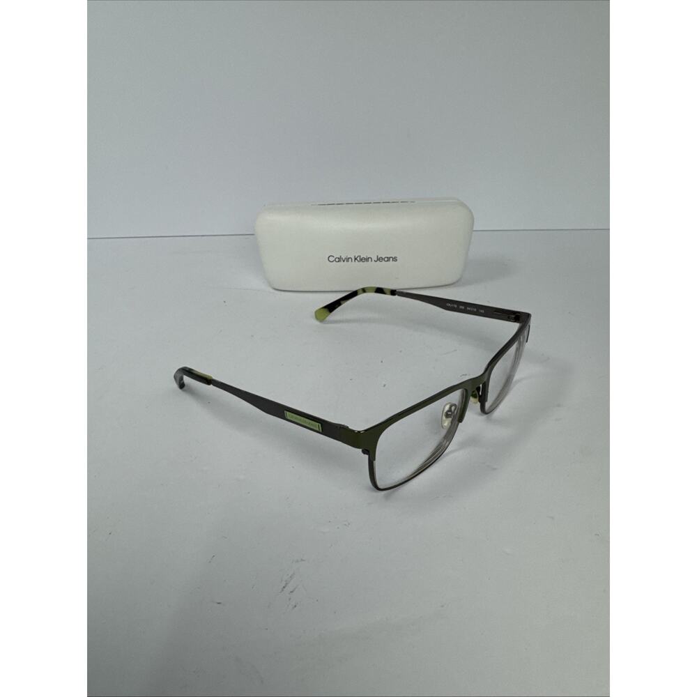 Calvin Klein Jeans CKJ178 306 54/18 140 Men’s Olive Green Eyeglasses S9-24